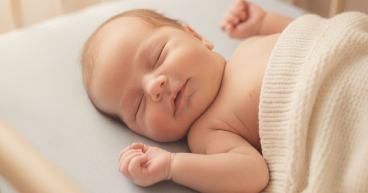A sleeping baby