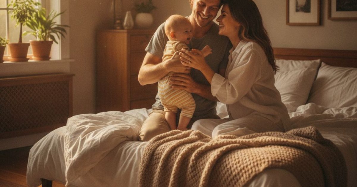 A calm morning with a rested baby