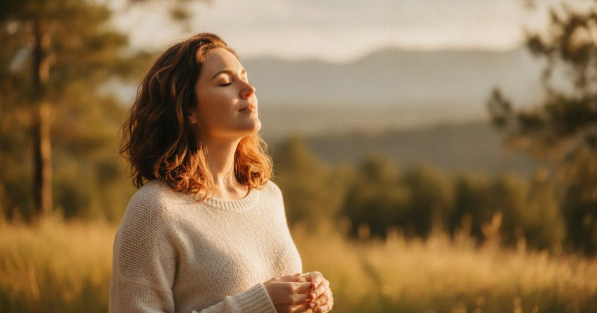 A woman beginning to heal